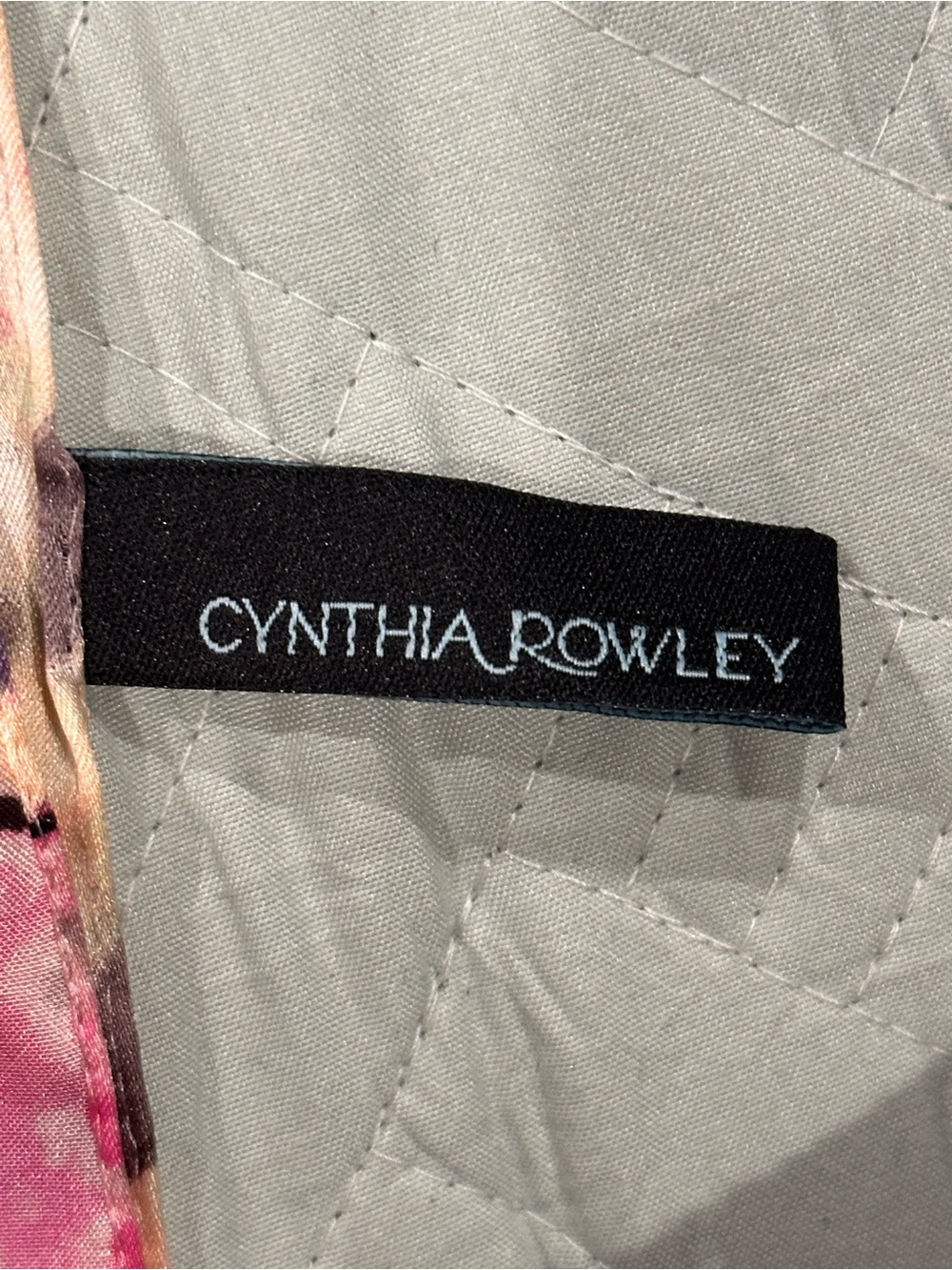 Cynthia Rowley Pink & Purple Watercolor Print Scarf - Picture 4 of 8